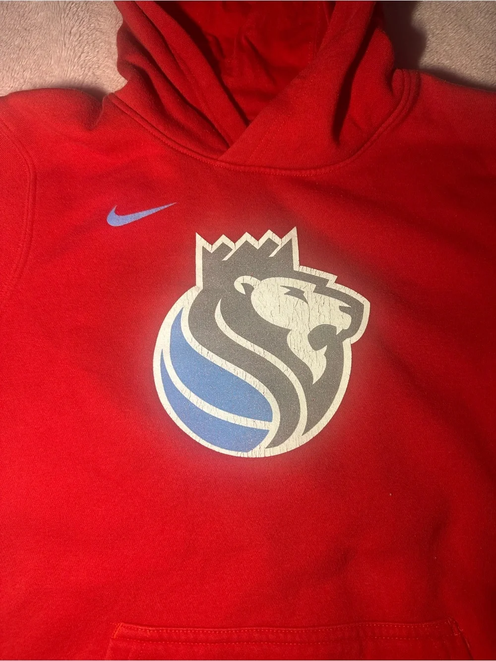 Sacramento Kings Nike 2019/20 City Edition Club Pullover Hoodie. Kids